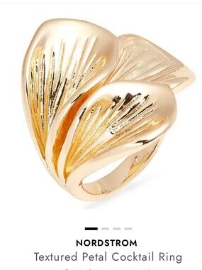 Nordstrom Gold Leaf Petal Ring